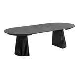 Osaka étkezőasztal – Ø120 cm / 120–160–200–240 cm, fekete színben