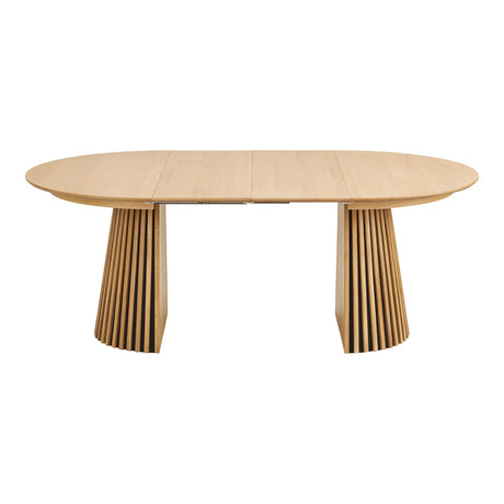 Osaka étkezőasztal – Ø120 cm / 120–160–200 cm, natúr tölgy színben
