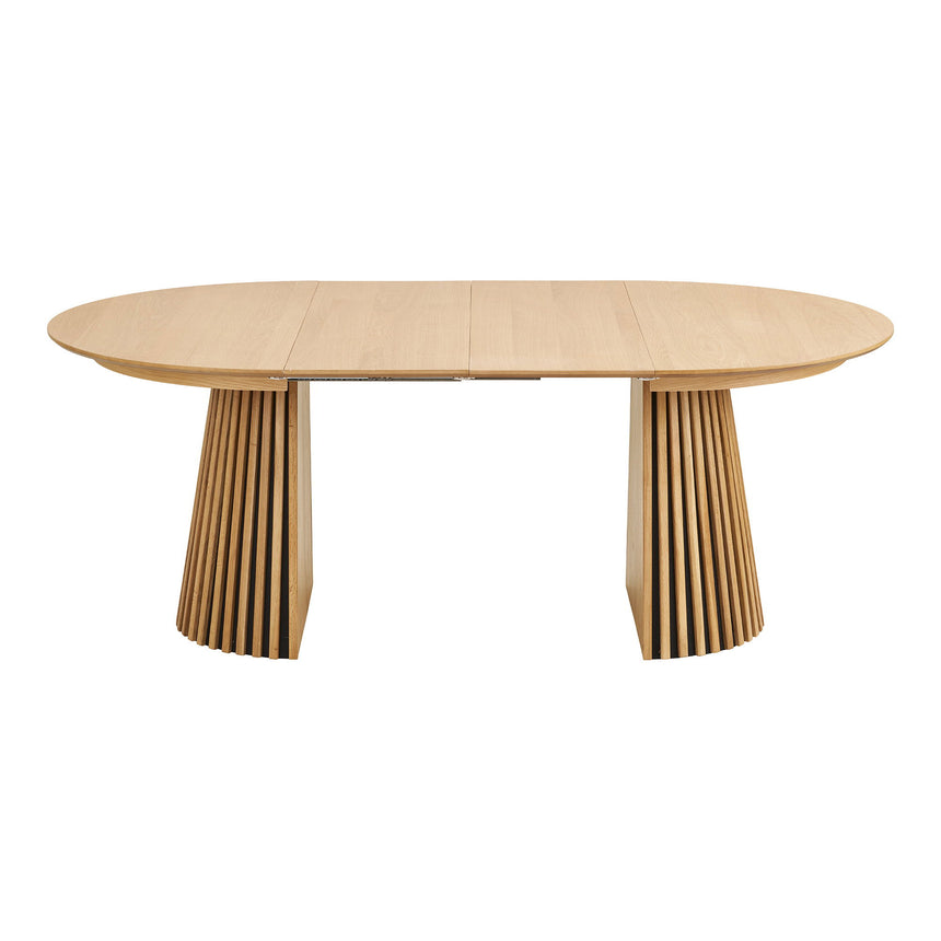 Osaka étkezőasztal – Ø120 cm / 120–160–200 cm, natúr tölgy színben