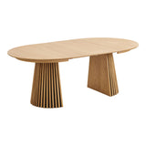 Osaka étkezőasztal – Ø120 cm / 120–160–200 cm, natúr tölgy színben