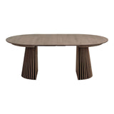 Osaka étkezőasztal – Ø120 cm / 120–160–200 cm, füstölt tölgy színben