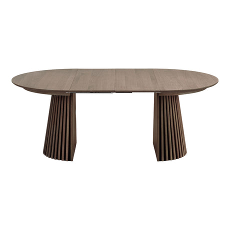 Osaka étkezőasztal – Ø120 cm / 120–160–200 cm, füstölt tölgy színben