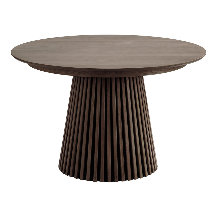 Osaka étkezőasztal – Ø120 cm / 120–160–200 cm, füstölt tölgy színben