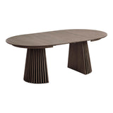 Osaka étkezőasztal – Ø120 cm / 120–160–200 cm, füstölt tölgy színben