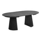 Osaka étkezőasztal – Ø120 cm / 120–160–200 cm, fekete színben