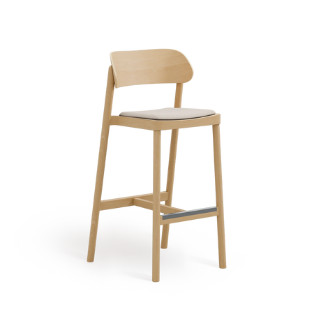 Paged Nimm H-4590 kárpitozott bárszék bükk vázon, 77 cm