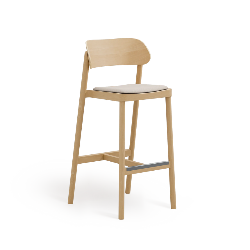 Paged Nimm H-4590 kárpitozott bárszék bükk vázon, 77 cm