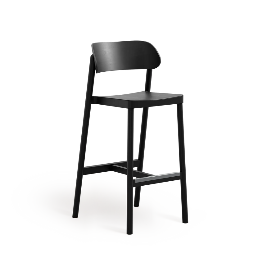 Paged Nimm H-4590 bárszék fekete pácolt bükk kivitelben