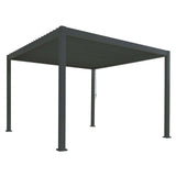Reflect Standard 3×4 m bioklimatikus alumínium pergola – antracit, 8 cm-es oszlopokkal
