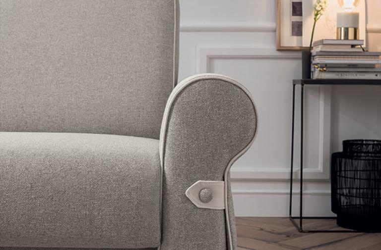 Flair kanapéágy tekercskarfa részlet