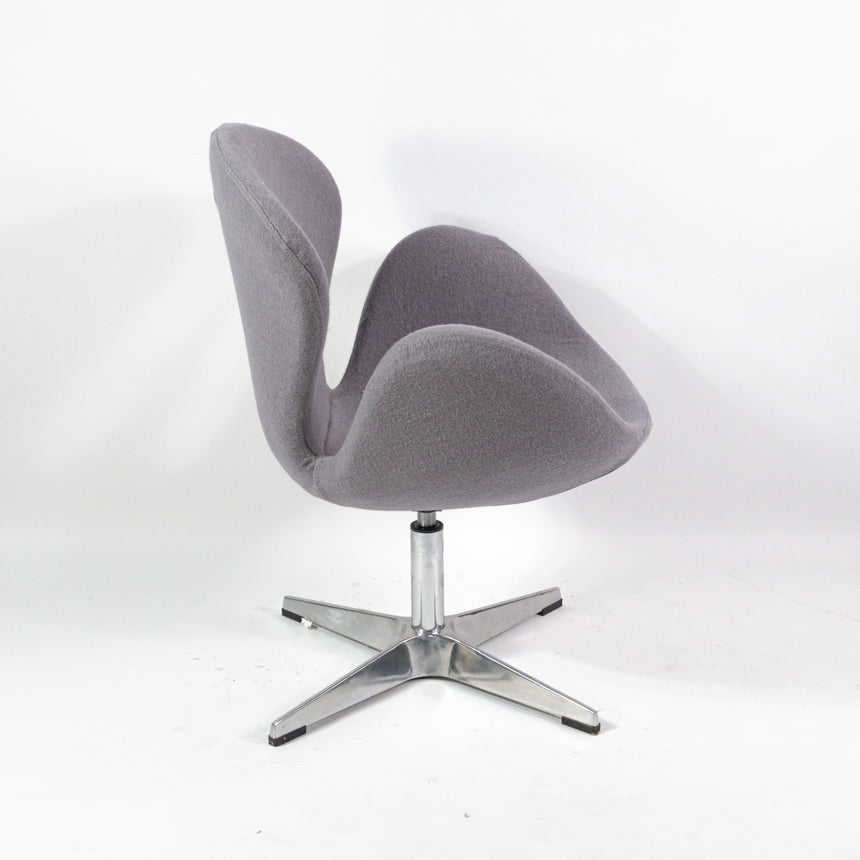 KH Andora fotel fém- forgólábbal szürke színben