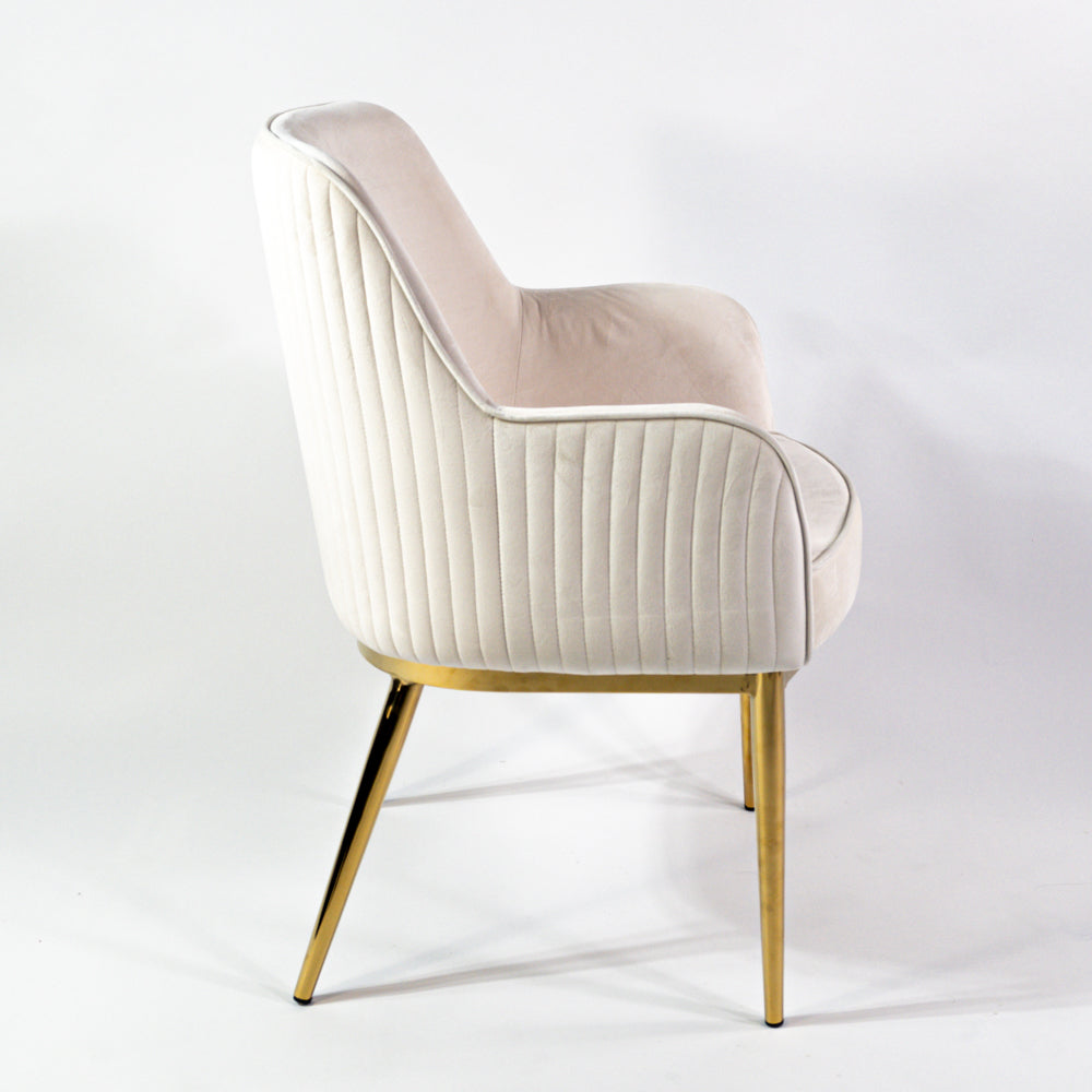 KL Nolan prémium étkezőszék krém színben