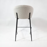 KL Lily - boucle kényelmes bárszék 65 cm, fekete vázzal