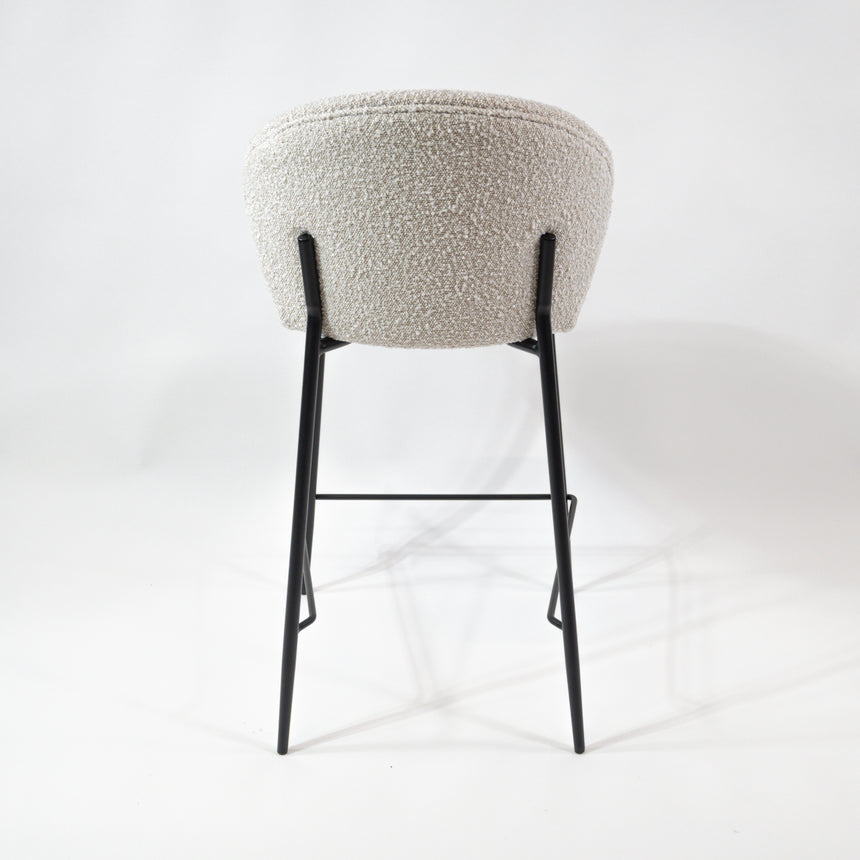 KL Lily - boucle kényelmes bárszék 65 cm, fekete vázzal