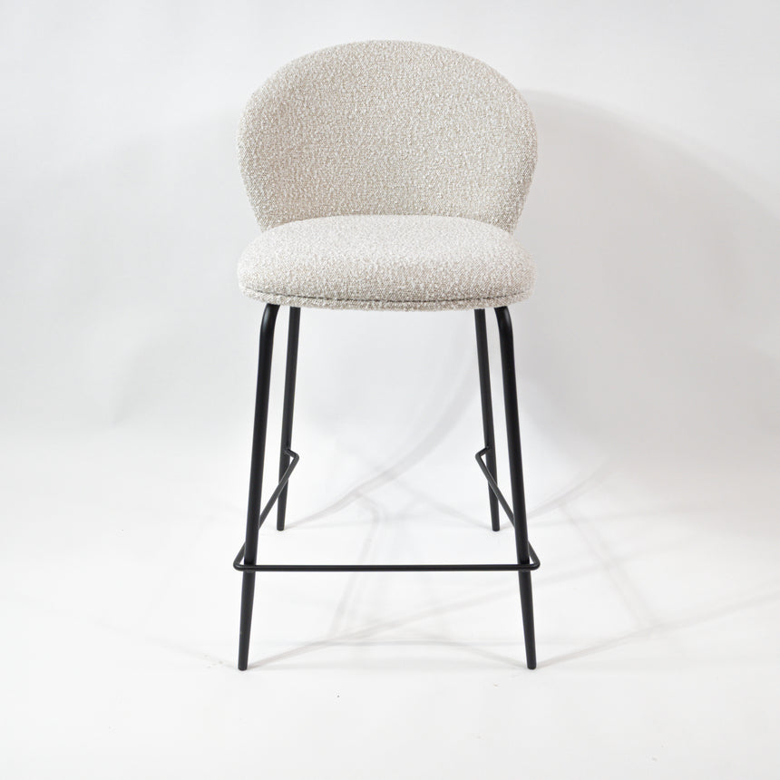 KL Lily - boucle kényelmes bárszék 65 cm, fekete vázzal