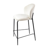 KL Lily kényelmes bárszék 65 cm krém színben, fekete vázzal