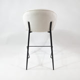 KL Lily kényelmes bárszék 65 cm krém színben, fekete vázzal