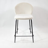 KL Lily kényelmes bárszék 65 cm krém színben, fekete vázzal