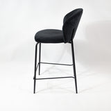 KL Lily kényelmes bárszék 65 cm fekete színben, fekete vázzal