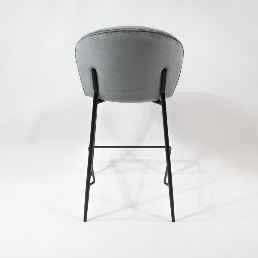 KL Lily kényelmes bárszék 65 cm szürke színben, fekete vázzal