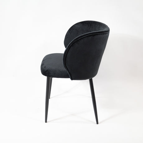 KL Violet erősített étkezőszék fekete színben, black edition