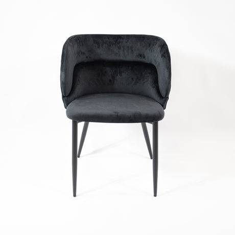 KL Violet erősített étkezőszék fekete színben, black edition