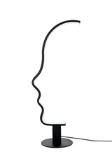 Face Table asztali lámpa fekete – LED, acél, alumínium