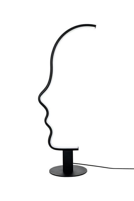 Face Table asztali lámpa fekete – LED, acél, alumínium