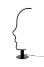Face Table asztali lámpa fekete – LED, acél, alumínium
