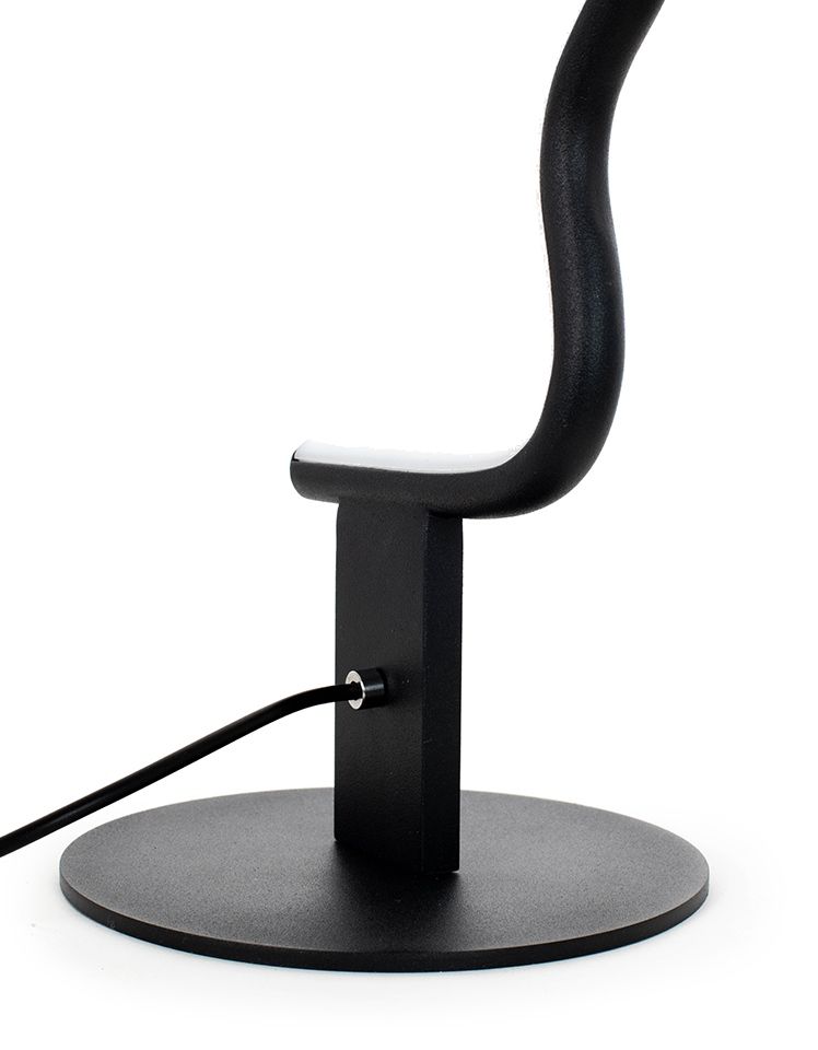 Face Table asztali lámpa fekete – LED, acél, alumínium
