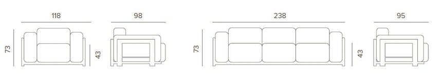 Grattoni Rule alu. – kültéri terasz szett