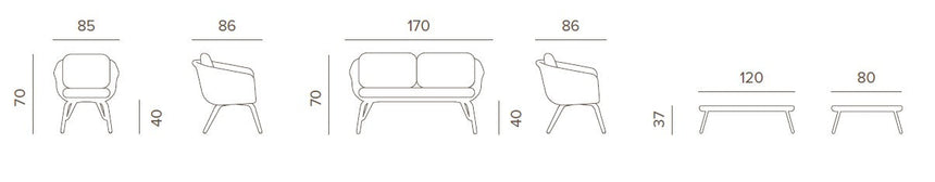 Grattoni Melrose I. – kültéri terasz szett
