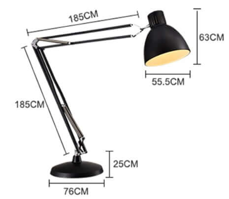 Giant állólámpa fekete – fém