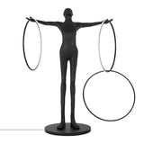 Human Circulo állólámpa – üvegszálas