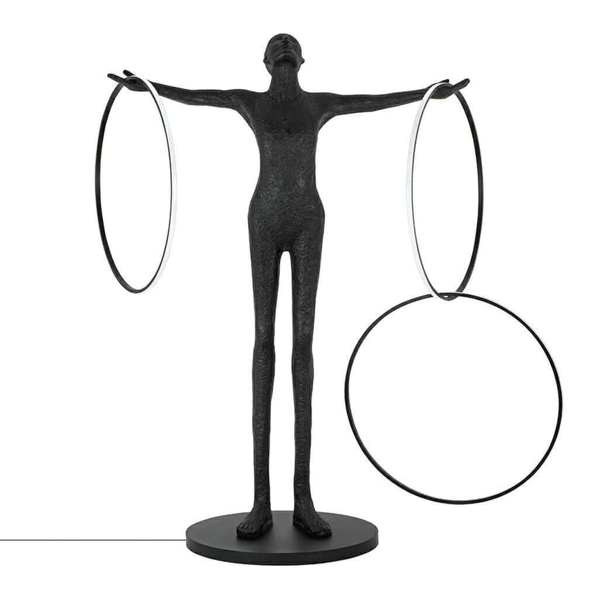 Human Circulo állólámpa – üvegszálas