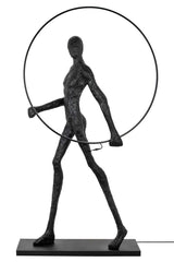 Human Round állólámpa – üvegszálas