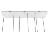 Capri Line 7 arany függesztett lámpa – 420 LED, alumínium, üveg