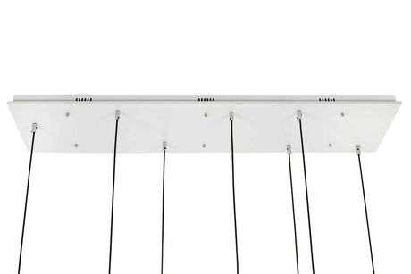 Capri Line 7 arany függesztett lámpa – 420 LED, alumínium, üveg