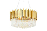 Imperial Gold 60 függőlámpa – acél, kristály