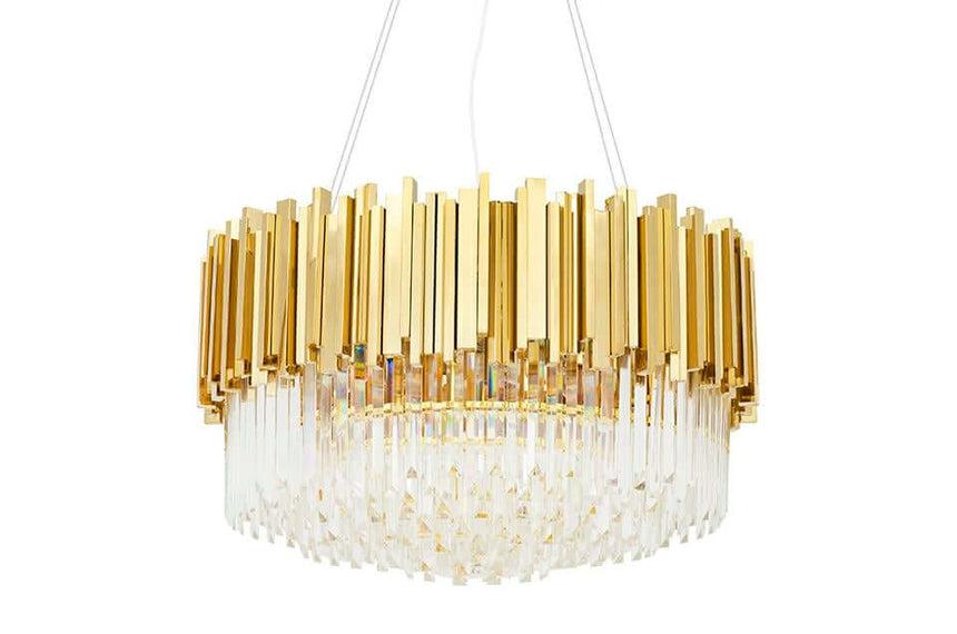 Imperial Gold 60 függőlámpa – acél, kristály