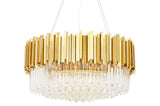 Imperial Gold 80 függőlámpa – acél, kristály