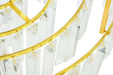 Imperial Gold 80 függőlámpa – acél, kristály