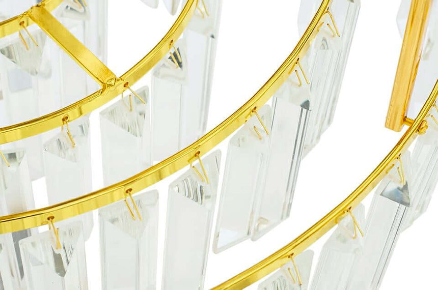 Imperial Gold 80 függőlámpa – acél, kristály