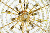 Imperial Gold 80 függőlámpa – acél, kristály