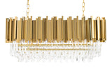 Imperial Long Gold 90 függőlámpa – acél, kristály