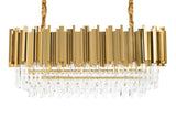 Imperial Long Gold 90 függőlámpa – acél, kristály