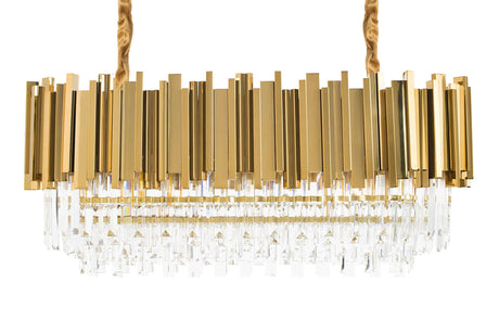 Imperial Long Gold 90 függőlámpa – acél, kristály
