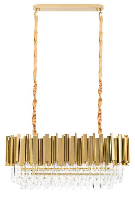 Imperial Long Gold 90 függőlámpa – acél, kristály