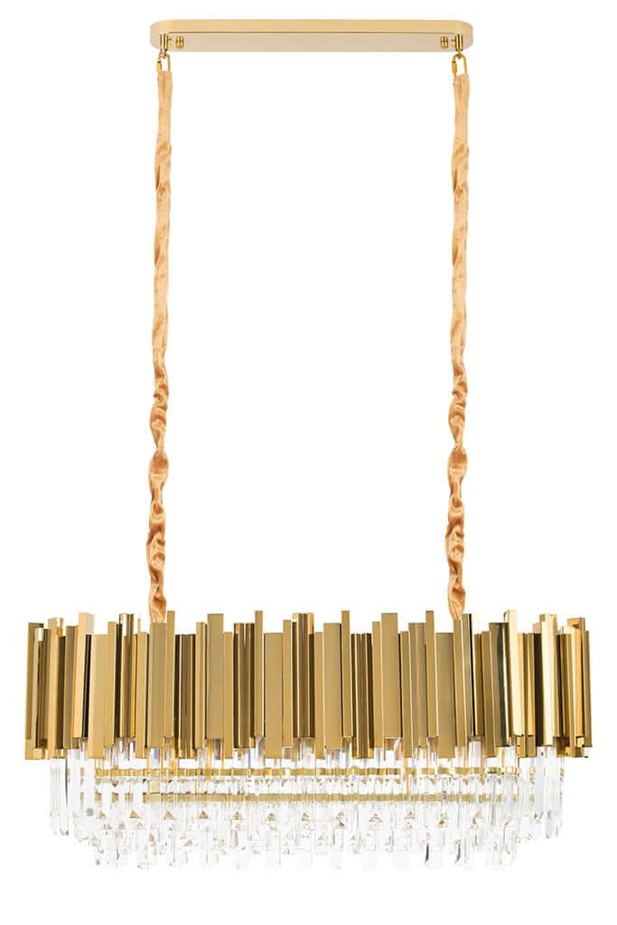 Imperial Long Gold 90 függőlámpa – acél, kristály