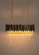 Imperial Long Gold 90 függőlámpa – acél, kristály